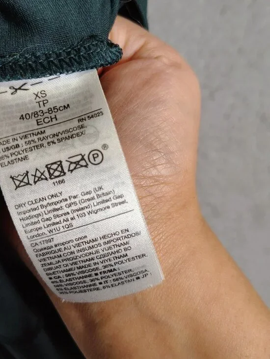 Banana republic Mini Dress Women's XS Forest Green V-Neck Back Tie Minimalist - Picture 7 of 10